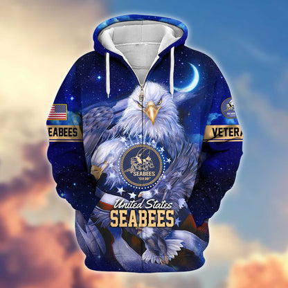 Premium U.S. Veterans Zip Hoodie HG041112 | Veteran Gift
