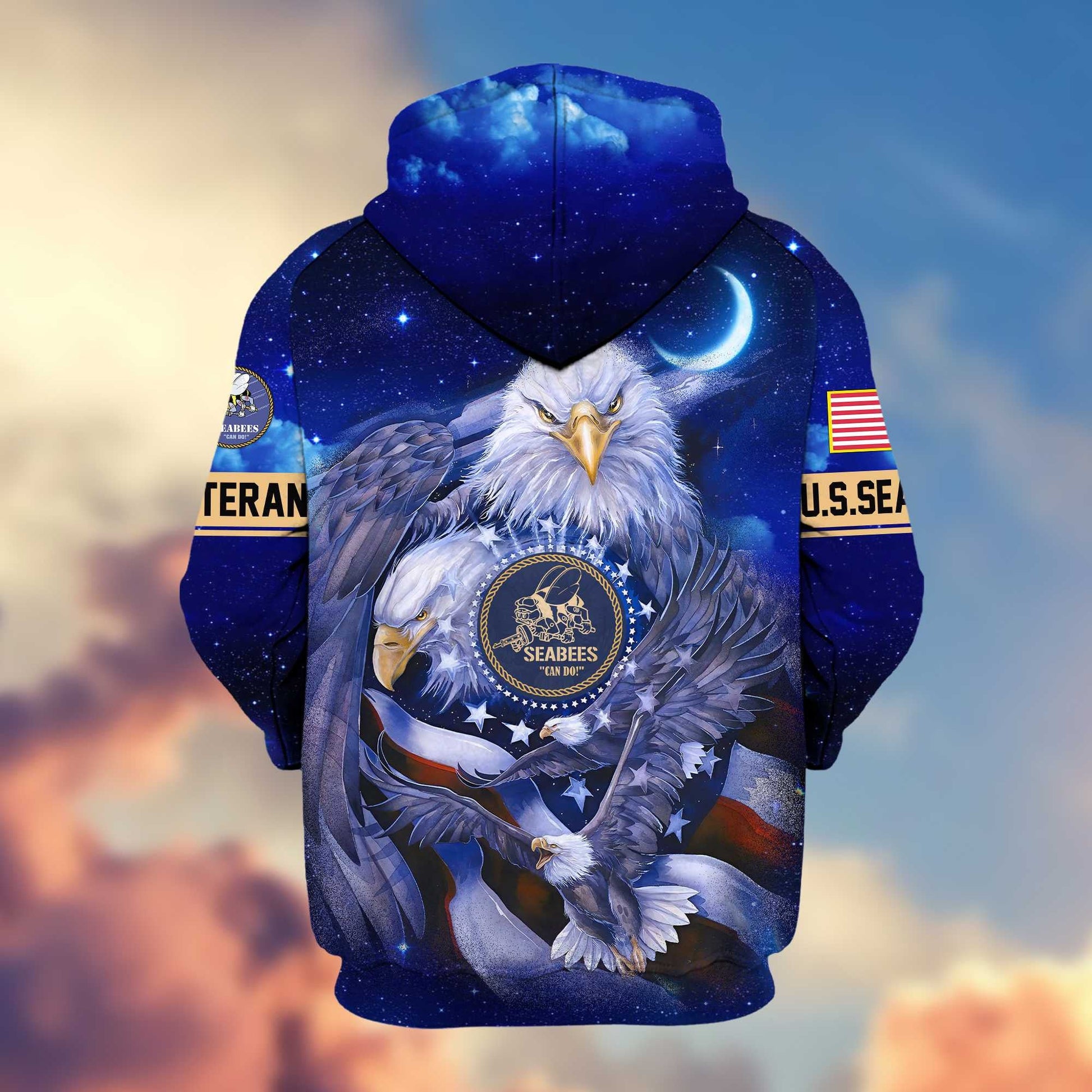 Premium U.S. Veterans Zip Hoodie HG041112 | Veteran Gift