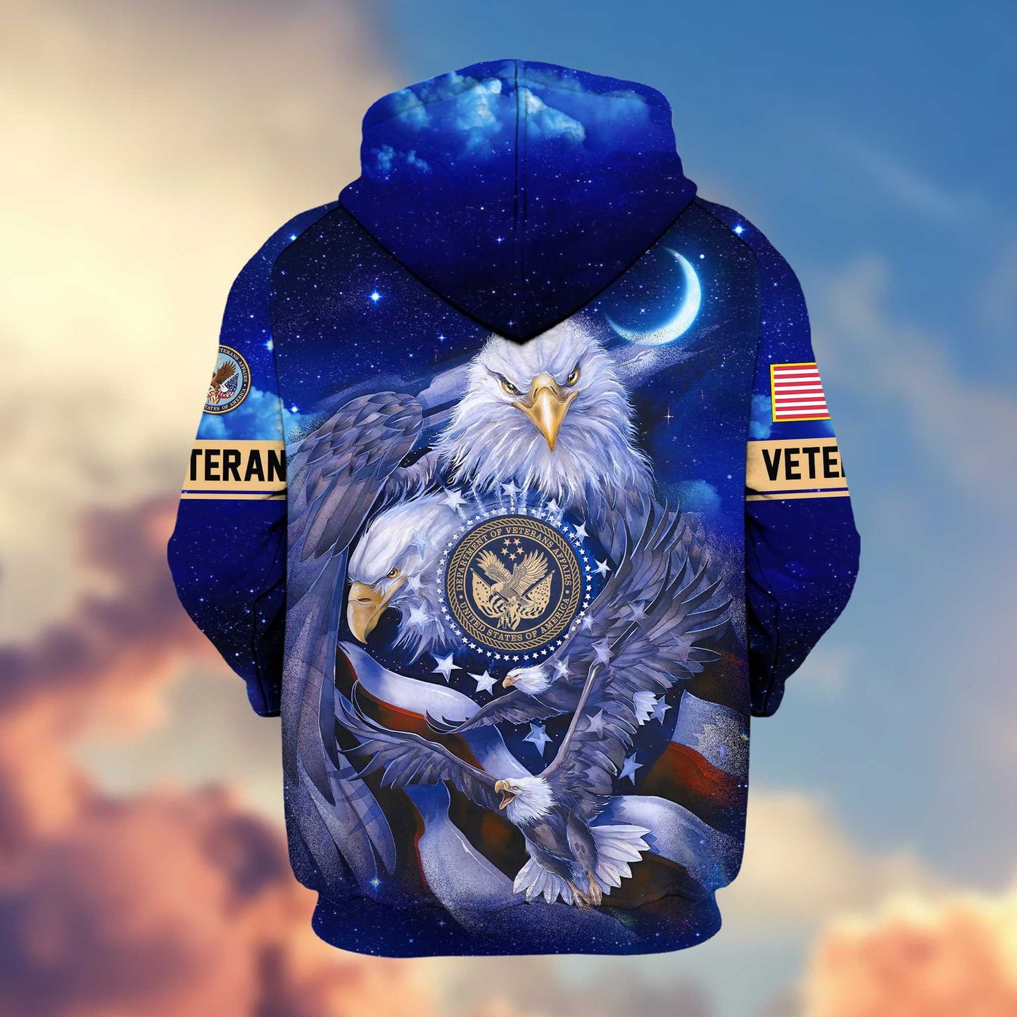 Premium U.S. Veterans Zip Hoodie HG041112 | Veteran Gift
