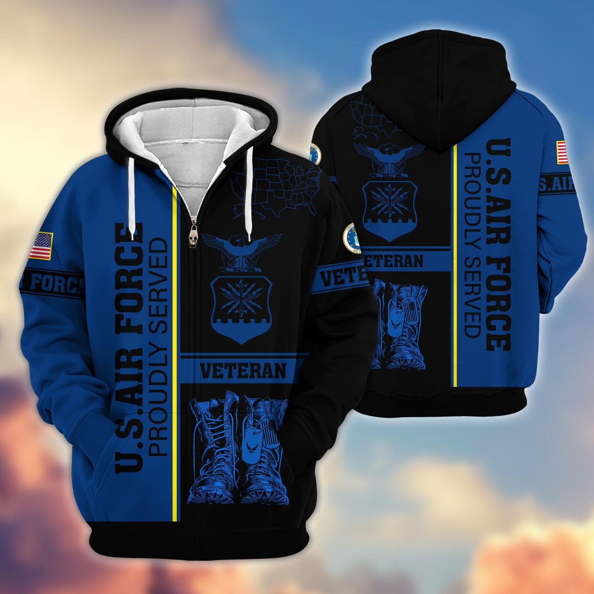 U.S. Veteran Zip Hoodie | Patriotic Gift