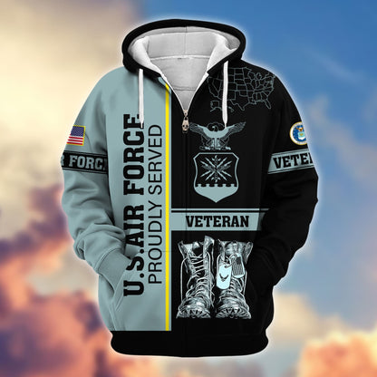U.S. Veteran Zip Hoodie | Patriotic Gift