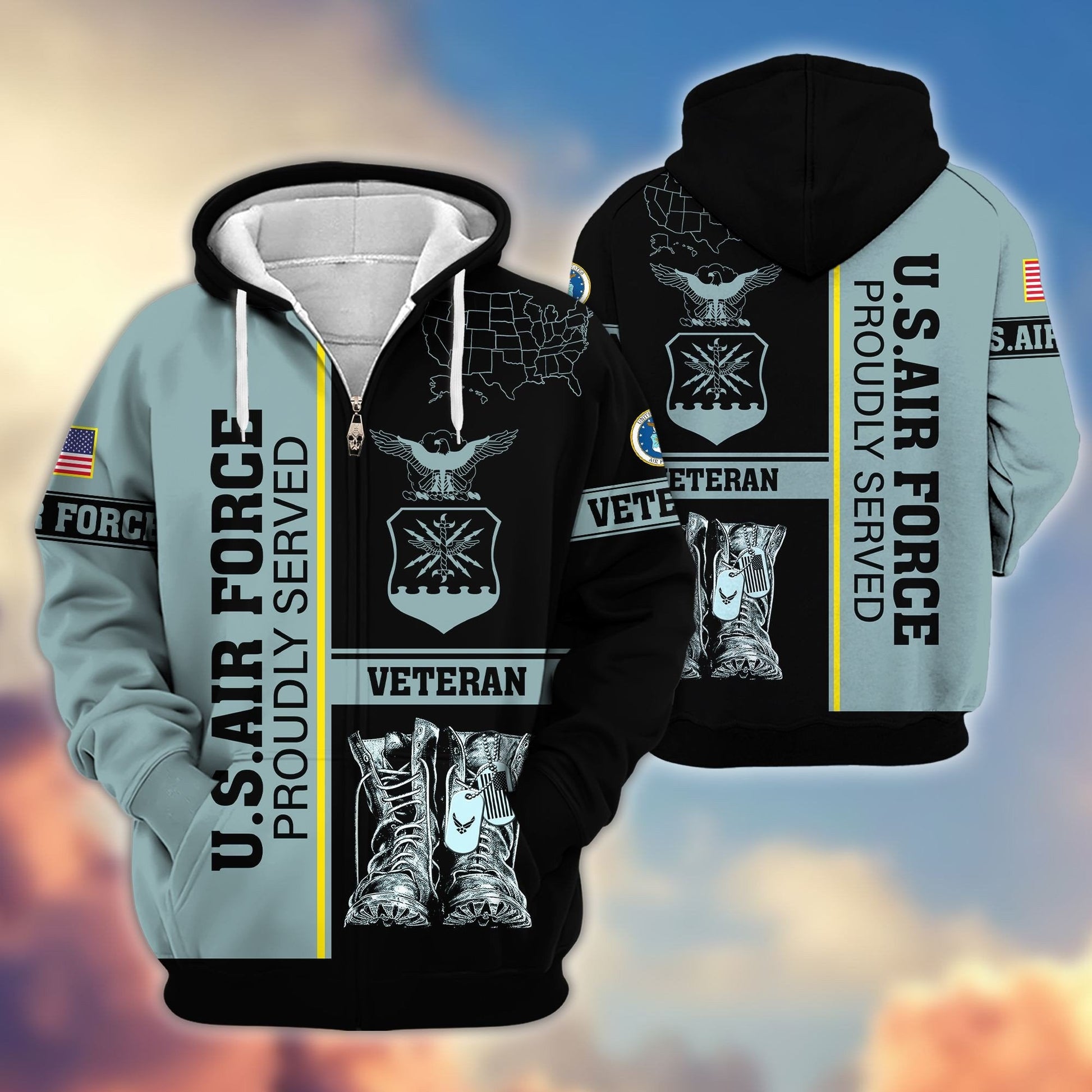 U.S. Veteran Zip Hoodie | Patriotic Gift