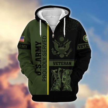 U.S. Veteran Zip Hoodie | Patriotic Gift