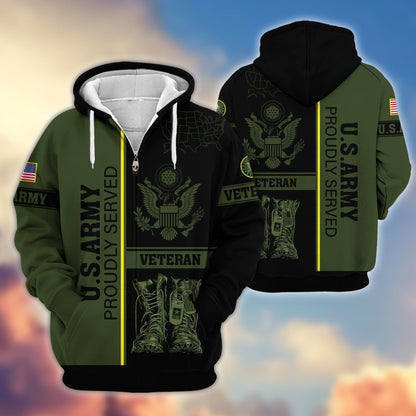 U.S. Veteran Zip Hoodie | Patriotic Gift