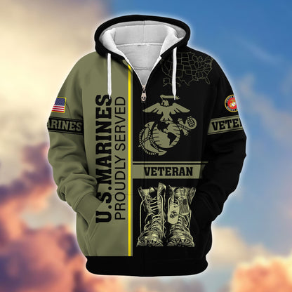U.S. Veteran Zip Hoodie | Patriotic Gift