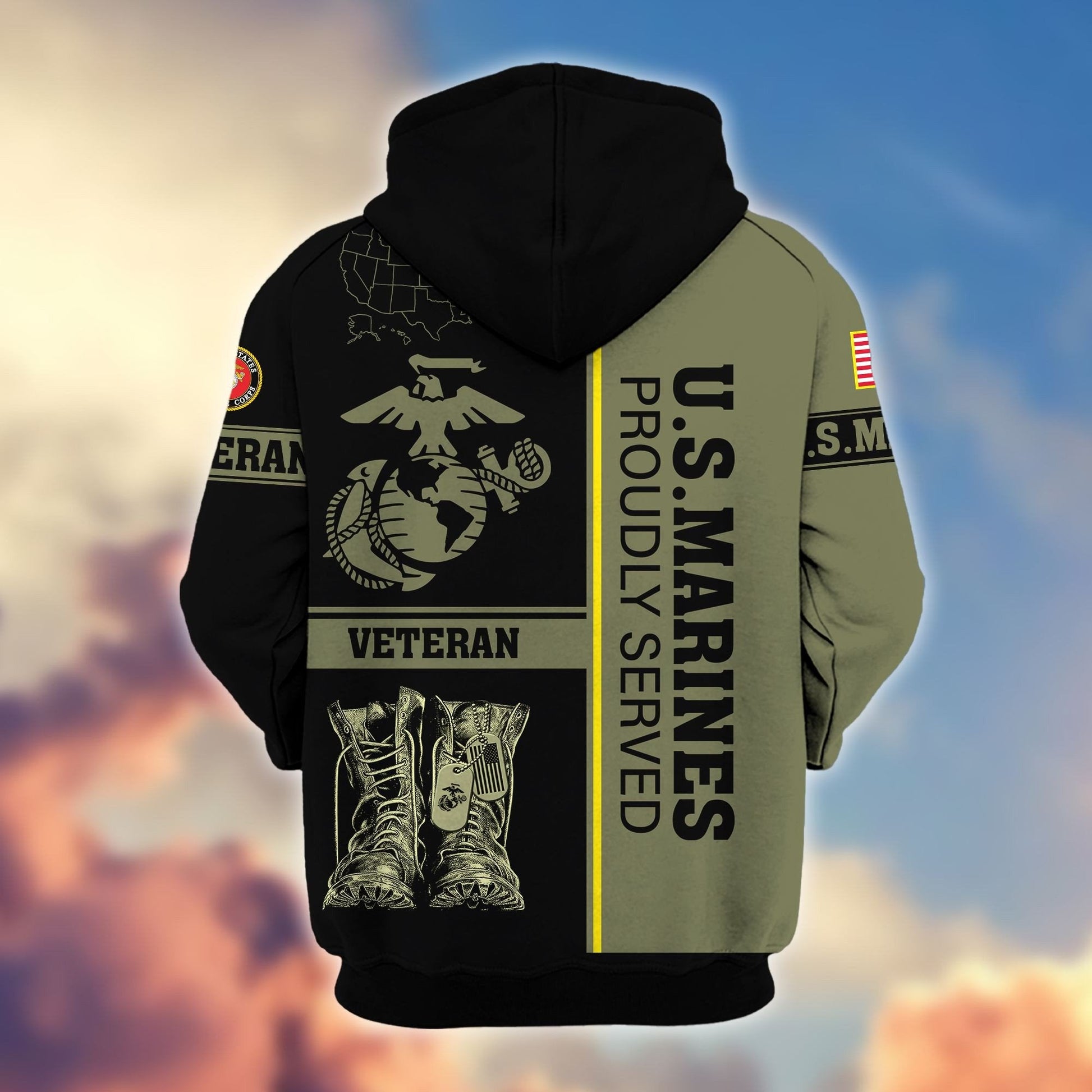 U.S. Veteran Zip Hoodie | Patriotic Gift