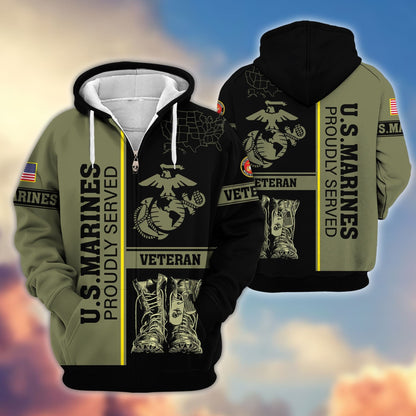 U.S. Veteran Zip Hoodie | Patriotic Gift