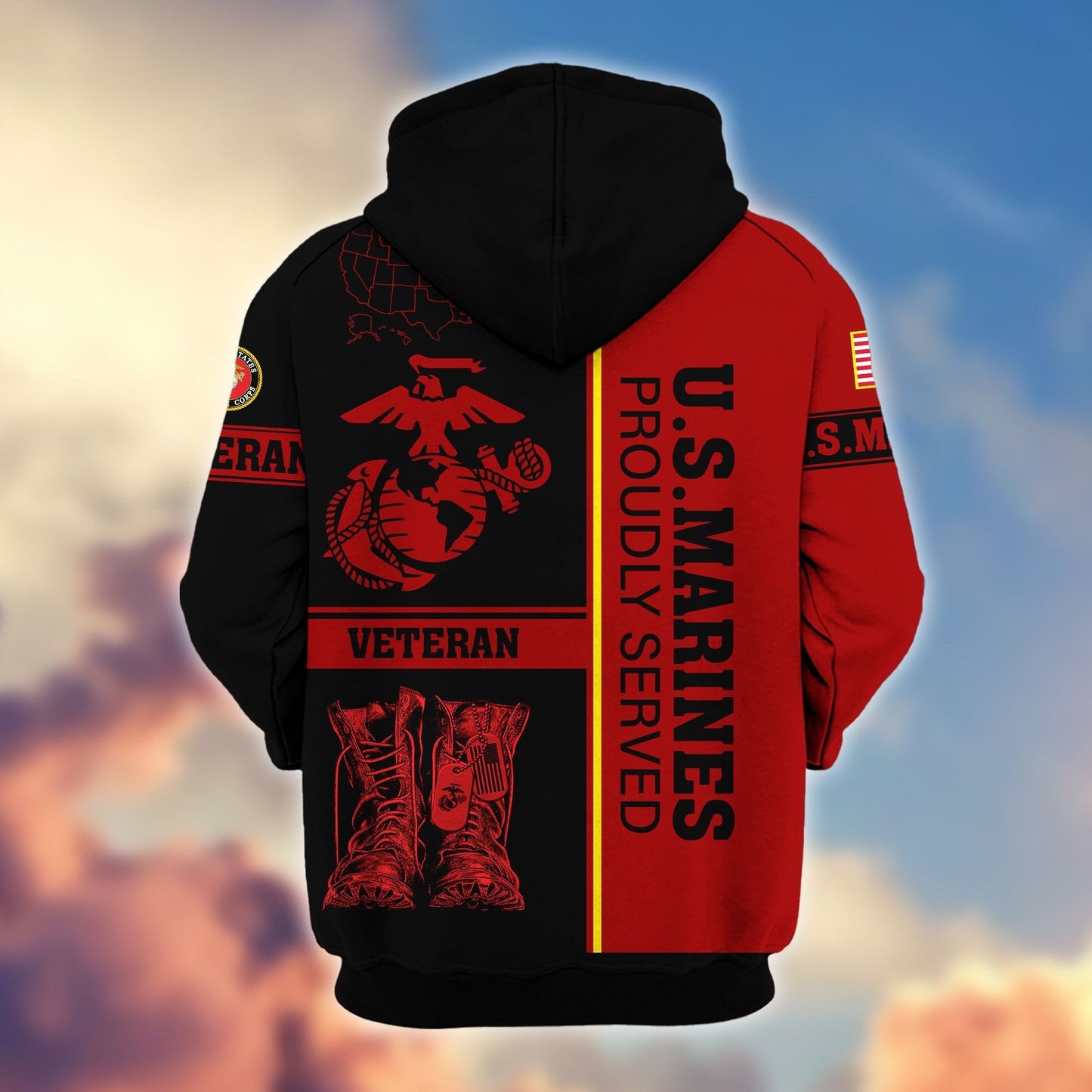 U.S. Veteran Zip Hoodie | Patriotic Gift