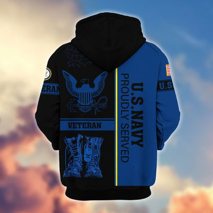 U.S. Veteran Zip Hoodie | Patriotic Gift