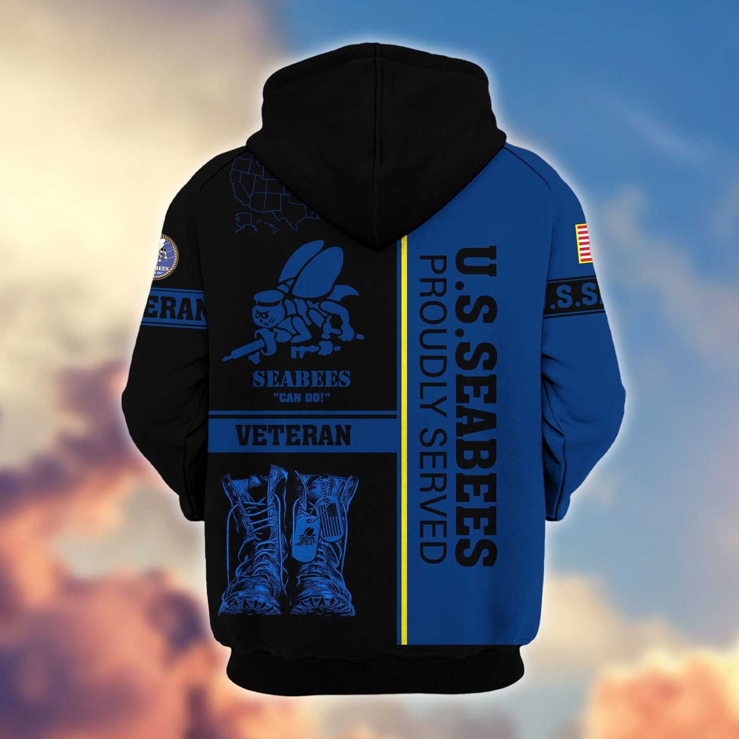 U.S. Veteran Zip Hoodie | Patriotic Gift