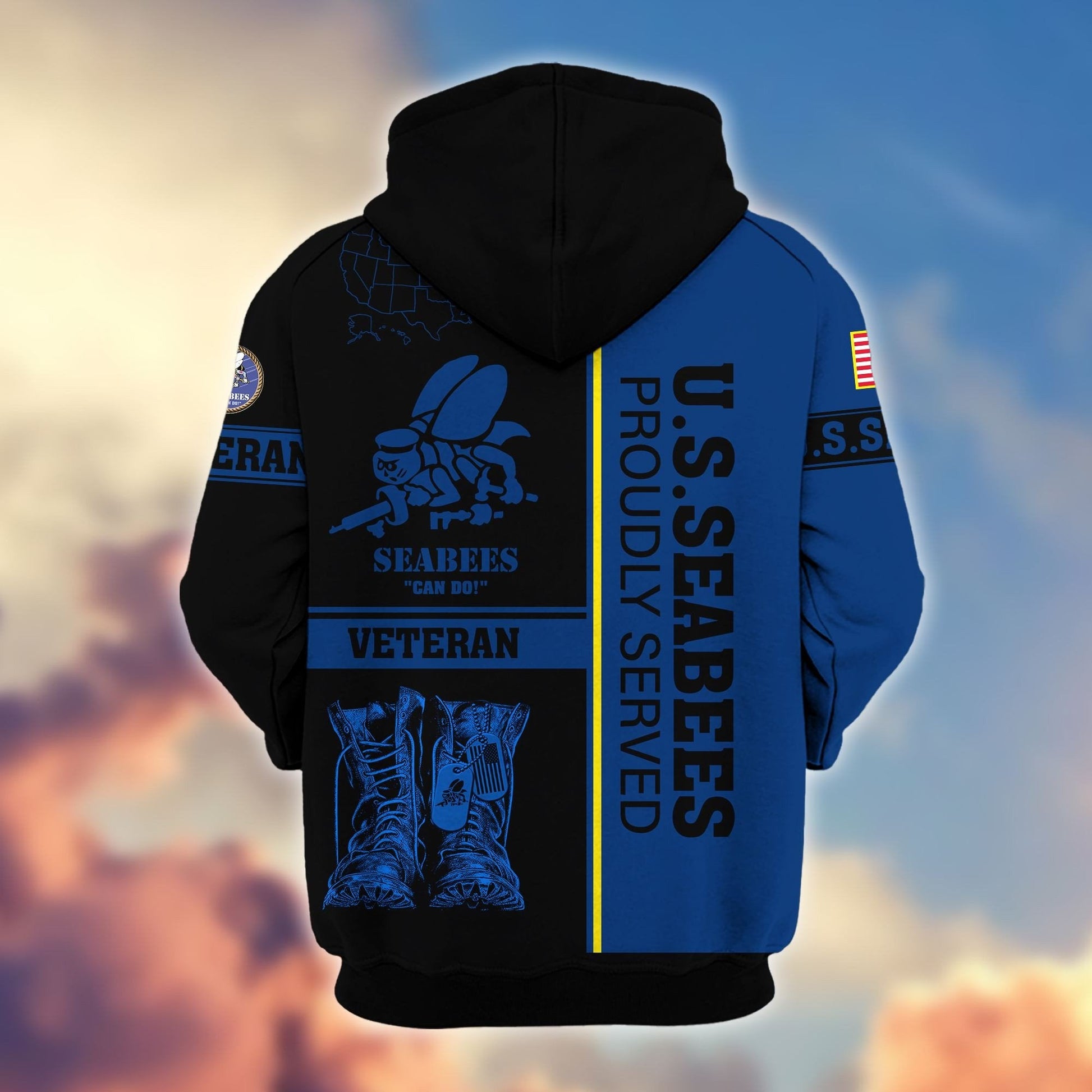 U.S. Veteran Zip Hoodie | Patriotic Gift