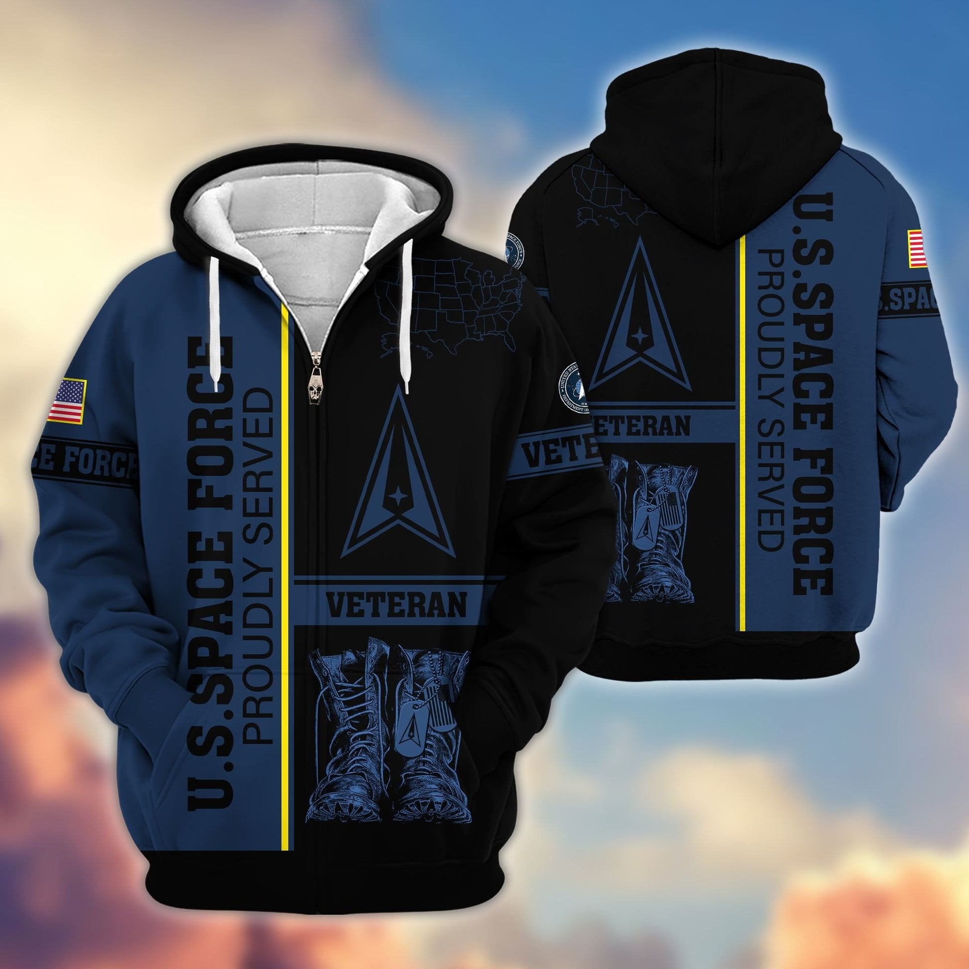 U.S. Veteran Zip Hoodie | Patriotic Gift