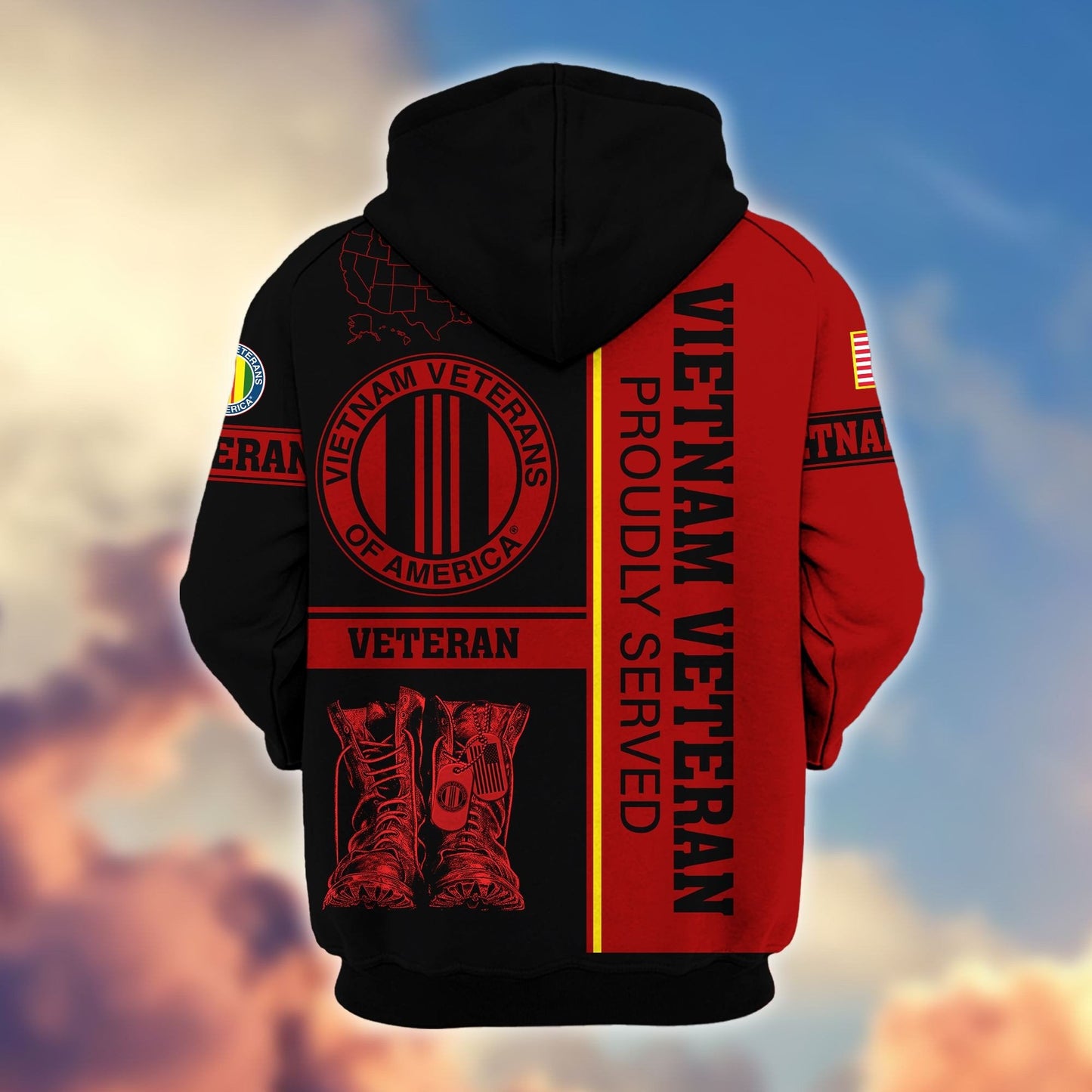 U.S. Veteran Zip Hoodie | Patriotic Gift
