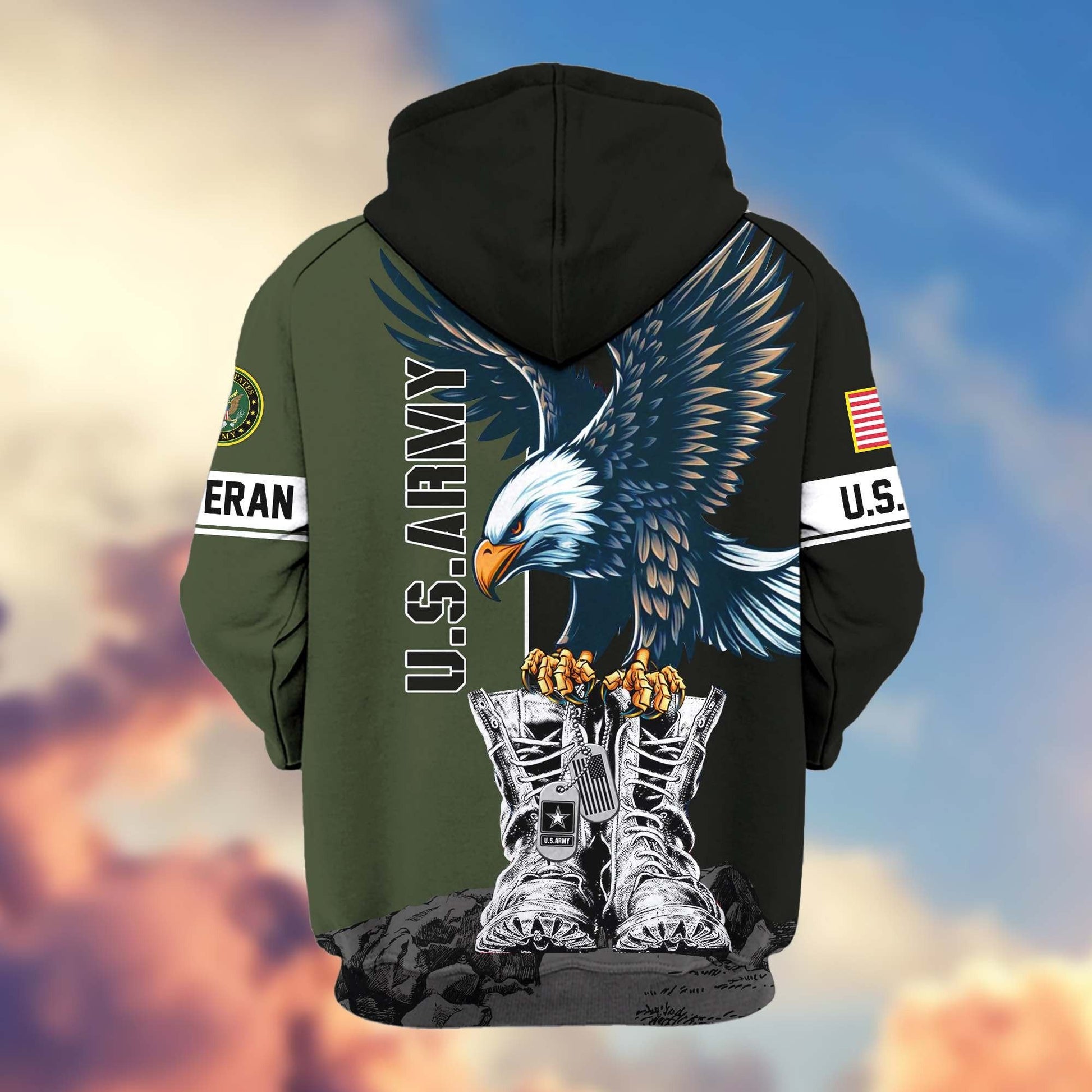 U.S. Veteran Zip Hoodie | Patriotic Gift