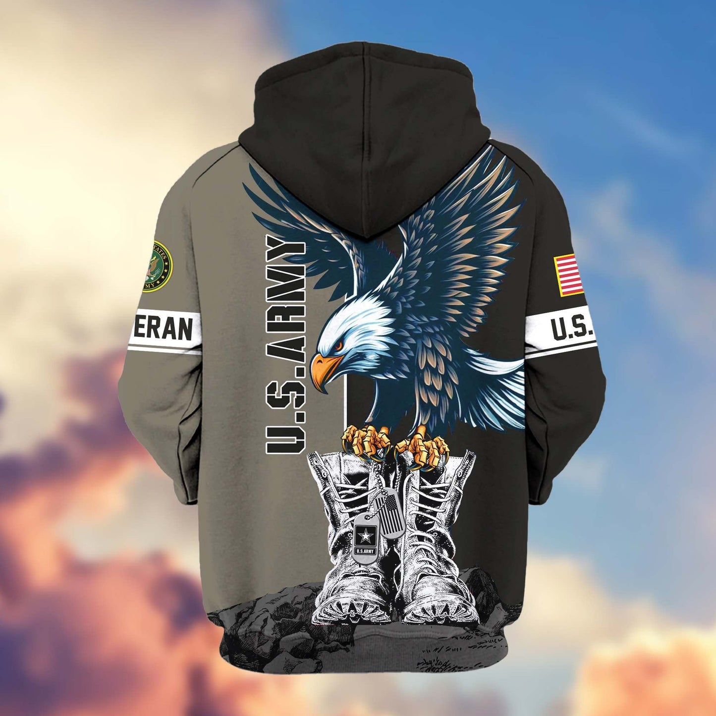 U.S. Veteran Zip Hoodie | Patriotic Gift