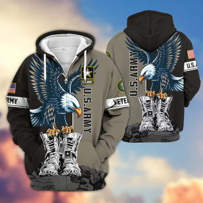 U.S. Veteran Zip Hoodie | Patriotic Gift