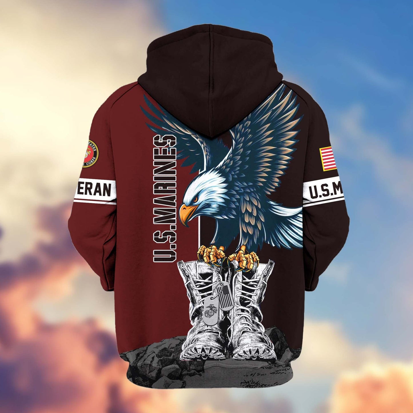 U.S. Veteran Zip Hoodie | Patriotic Gift