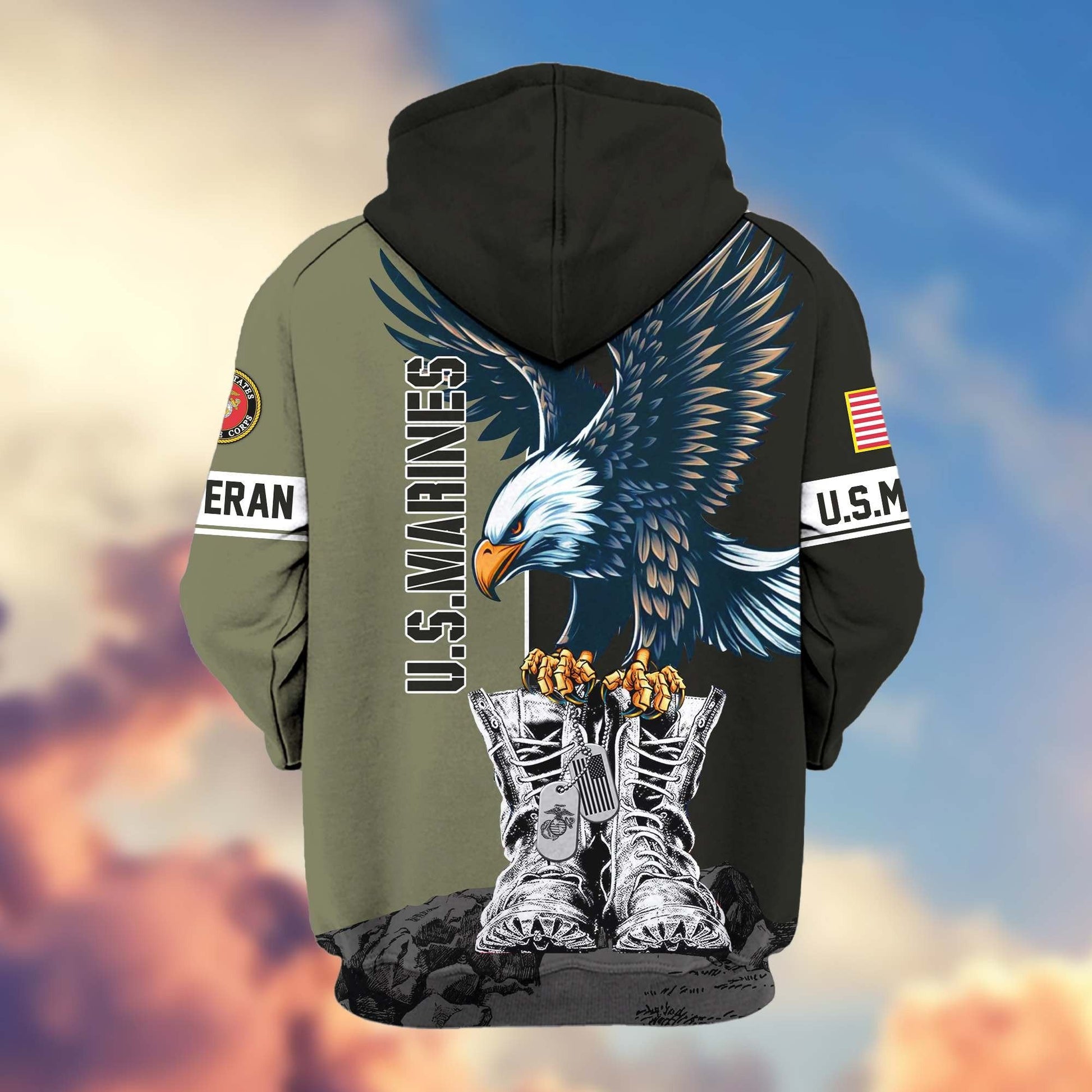 U.S. Veteran Zip Hoodie | Patriotic Gift
