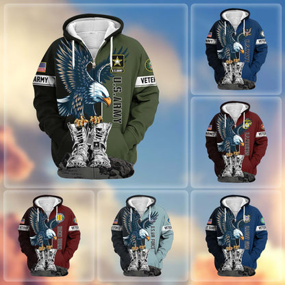 U.S. Veteran Zip Hoodie | Patriotic Gift