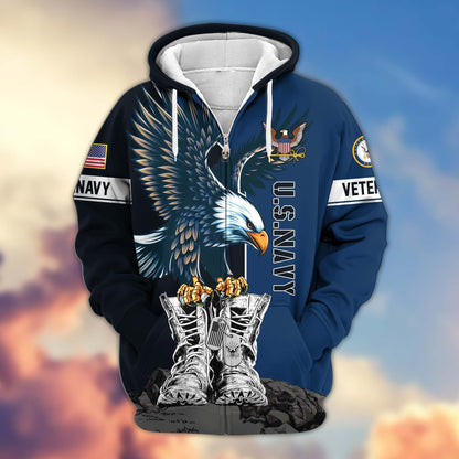 U.S. Veteran Zip Hoodie | Patriotic Gift