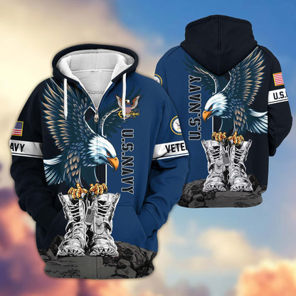 U.S. Veteran Zip Hoodie | Patriotic Gift