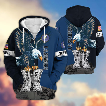 U.S. Veteran Zip Hoodie | Patriotic Gift