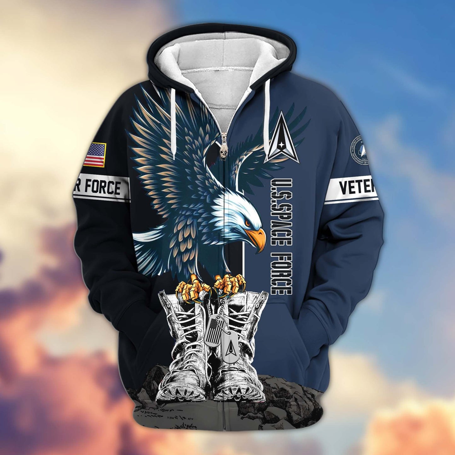 U.S. Veteran Zip Hoodie | Patriotic Gift
