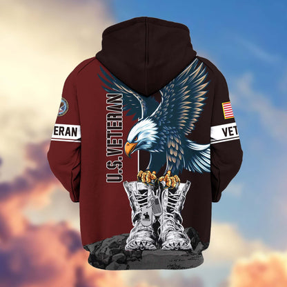 U.S. Veteran Zip Hoodie | Patriotic Gift