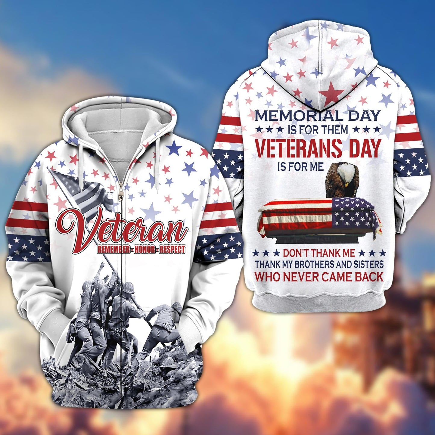 U.S. Veteran Hawaiian Shirt | Patriotic Gift