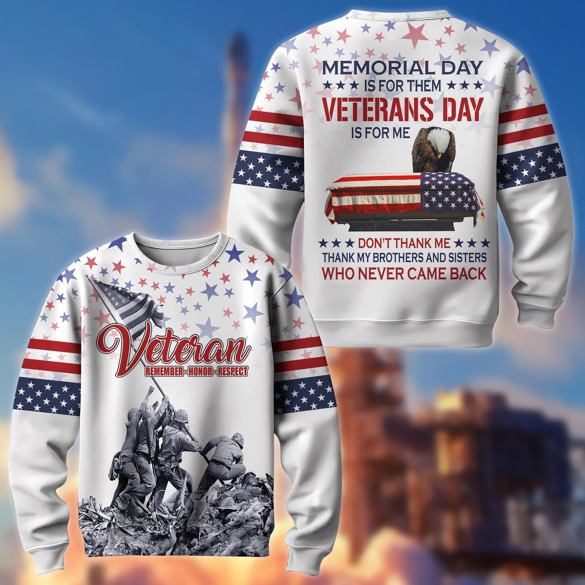 U.S. Veteran Hawaiian Shirt | Patriotic Gift