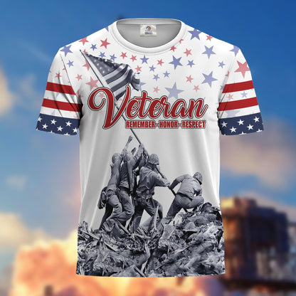 U.S. Veteran Hawaiian Shirt | Patriotic Gift