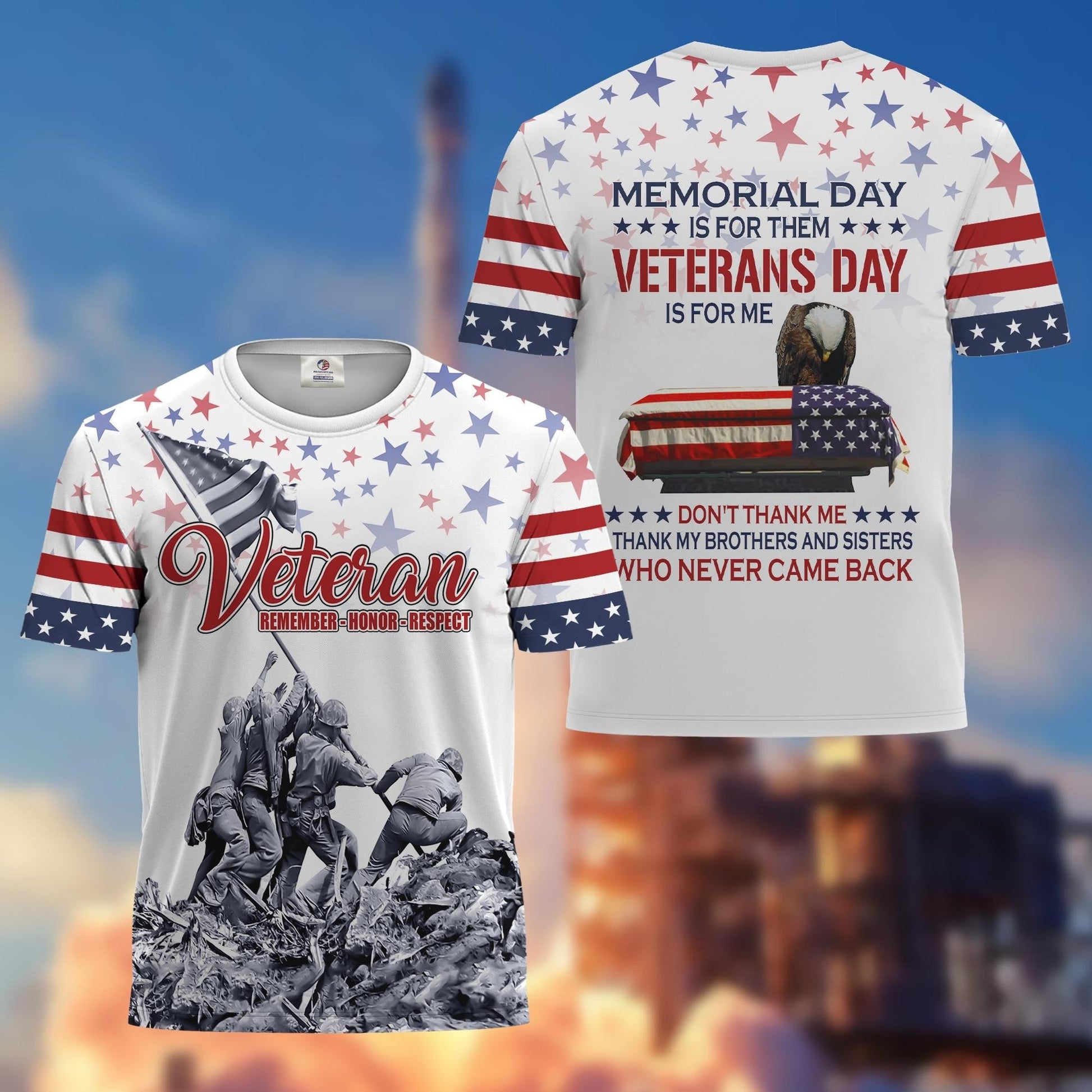 U.S. Veteran Hawaiian Shirt | Patriotic Gift