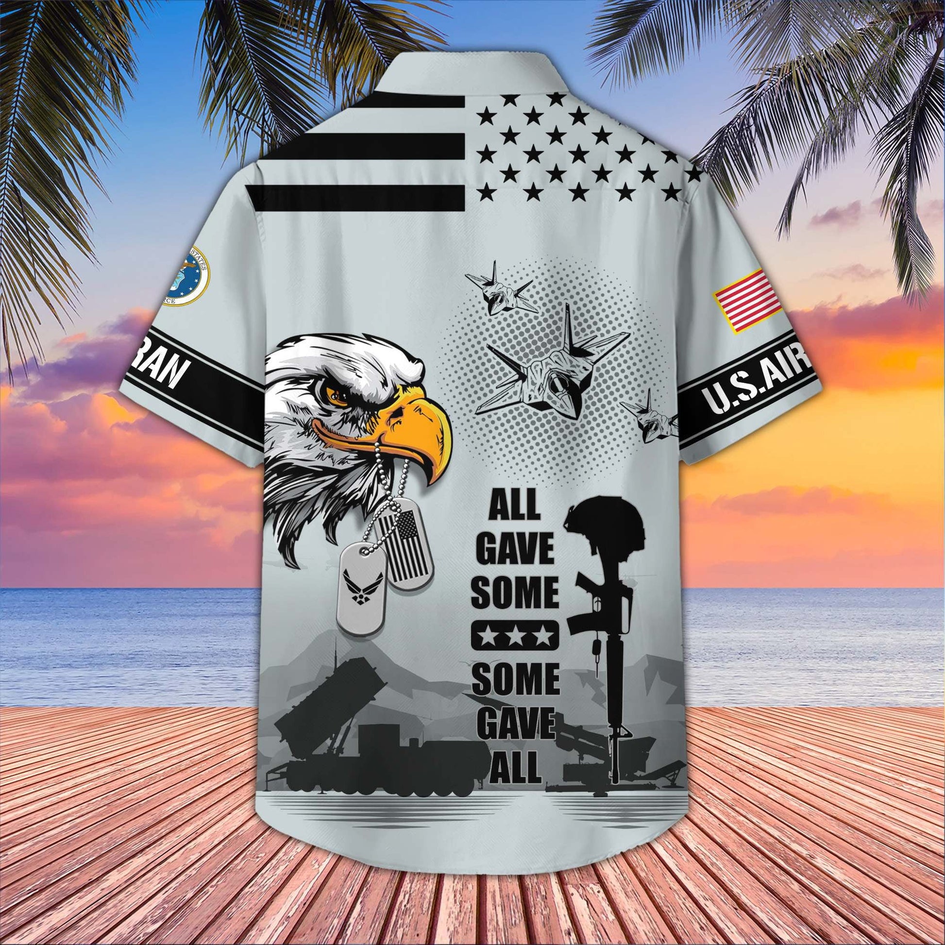 U.S. Veteran Hawaiian Shirt | Patriotic Gift