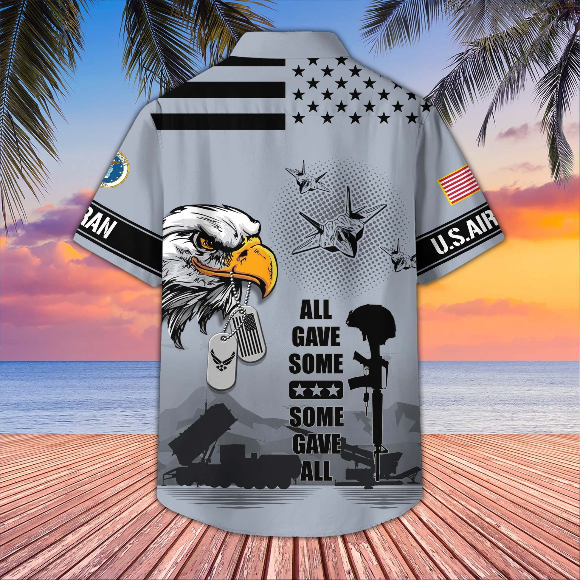 U.S. Veteran Hawaiian Shirt | Patriotic Gift