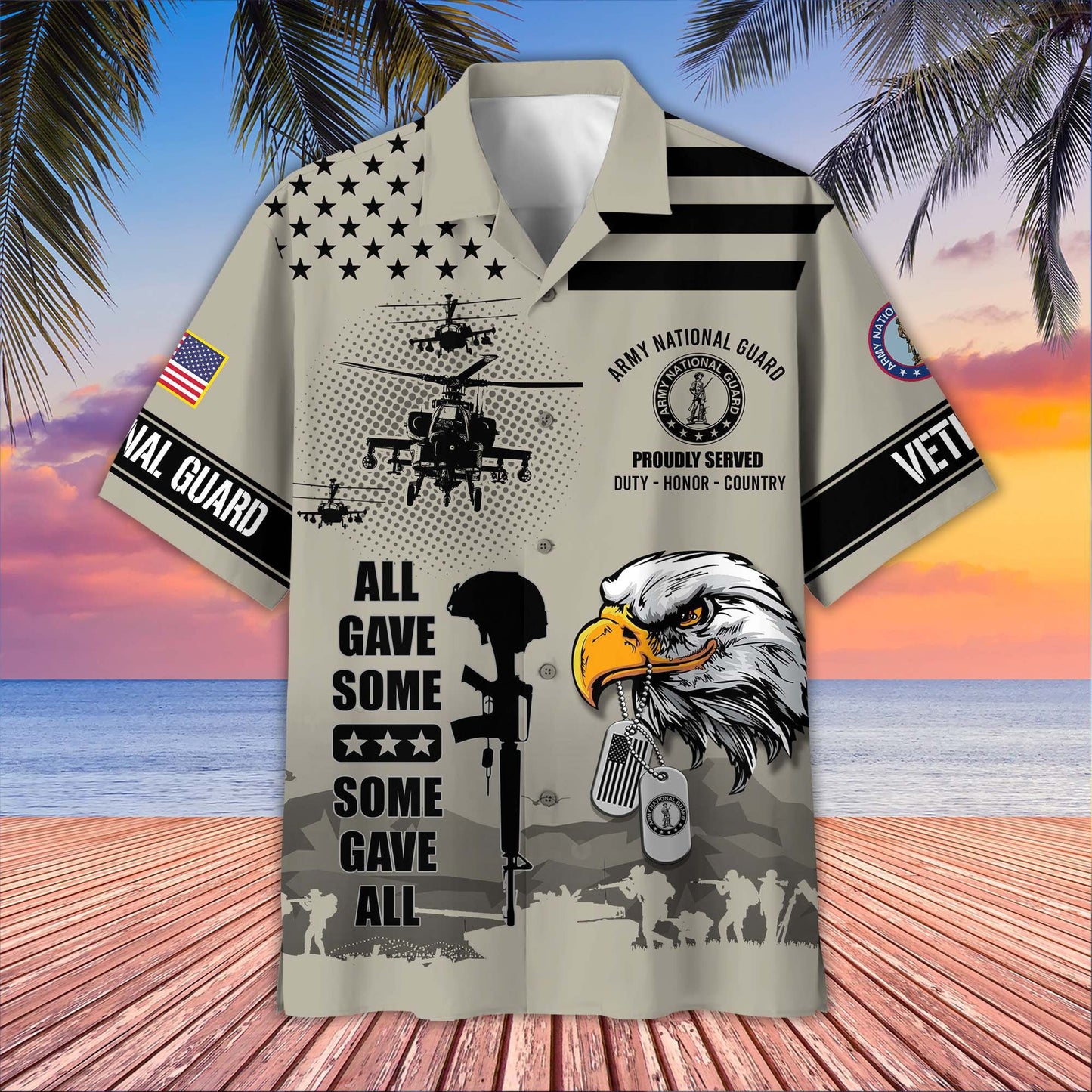 U.S. Veteran Hawaiian Shirt | Patriotic Gift