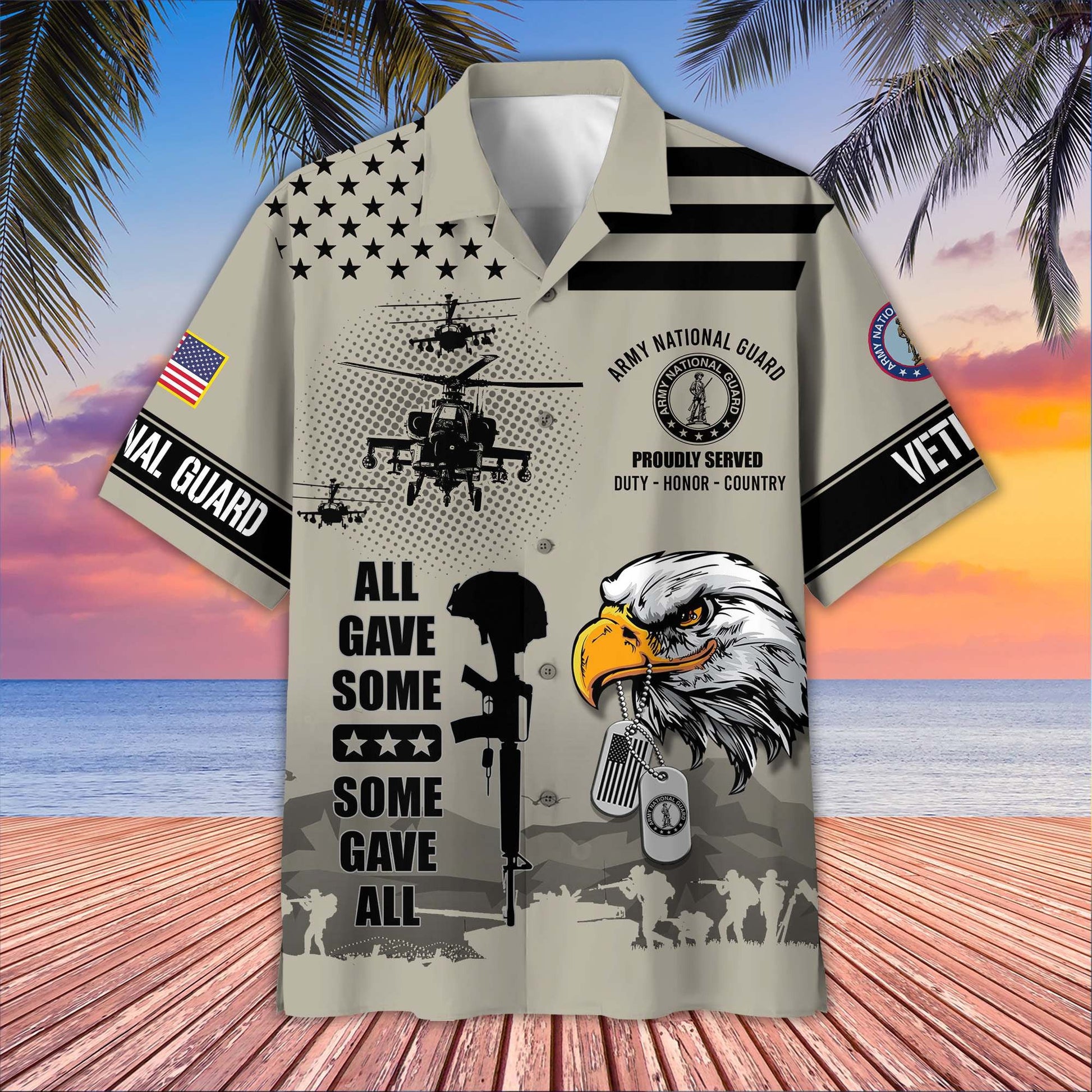 U.S. Veteran Hawaiian Shirt | Patriotic Gift