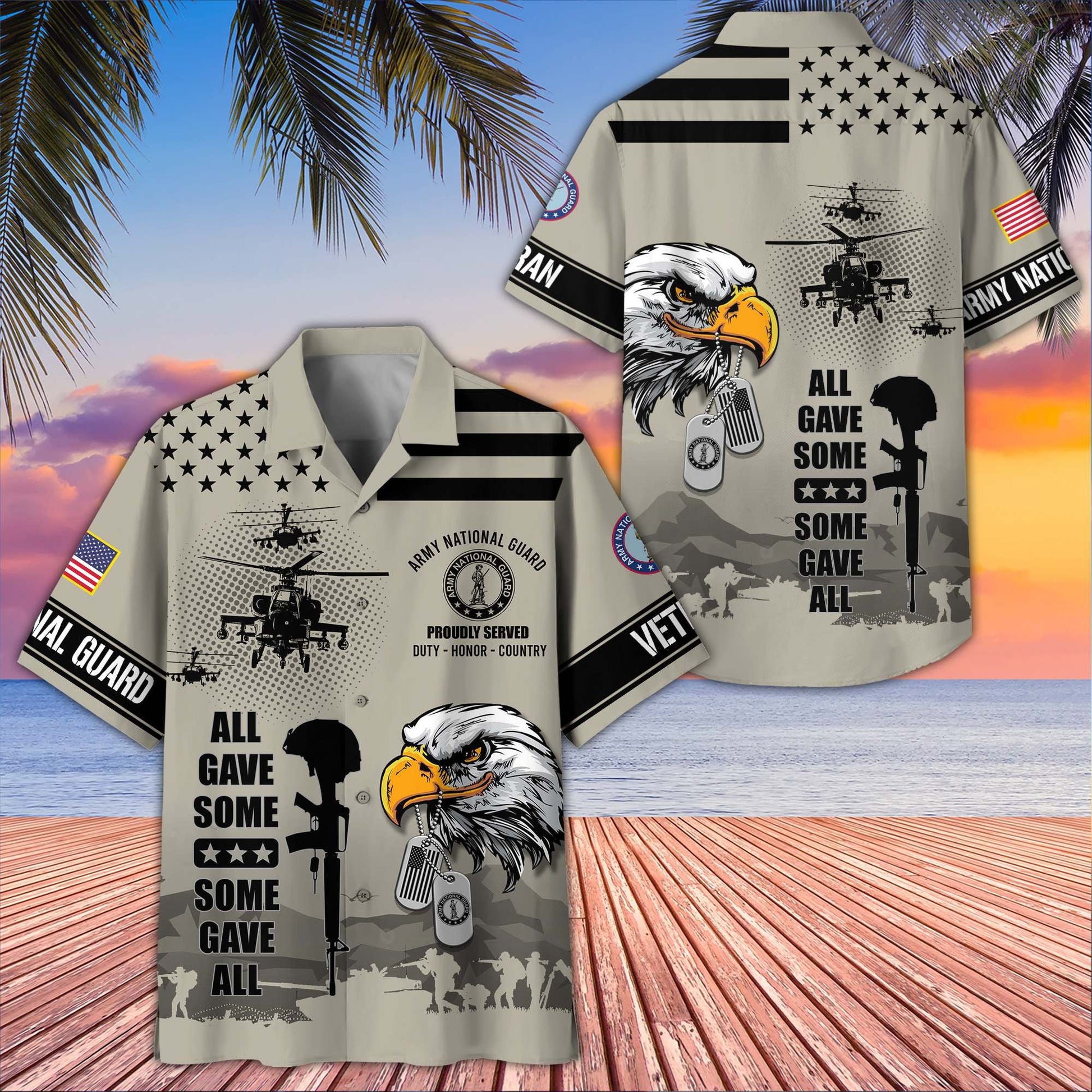 U.S. Veteran Hawaiian Shirt | Patriotic Gift