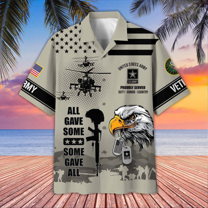 U.S. Veteran Hawaiian Shirt | Patriotic Gift