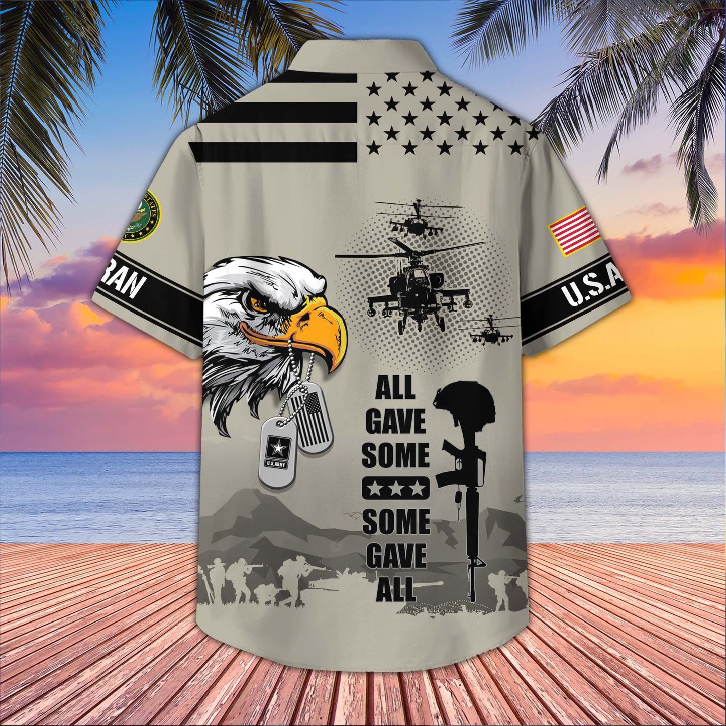 U.S. Veteran Hawaiian Shirt | Patriotic Gift