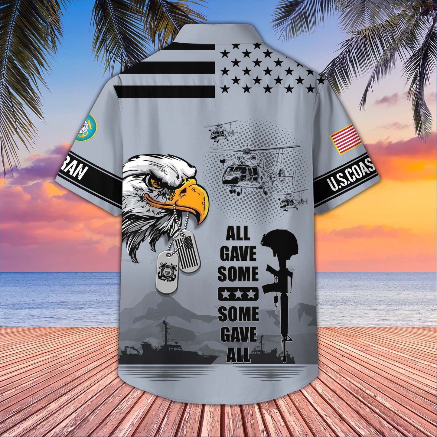 U.S. Veteran Hawaiian Shirt | Patriotic Gift