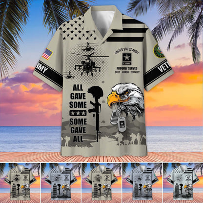 U.S. Veteran Hawaiian Shirt | Patriotic Gift