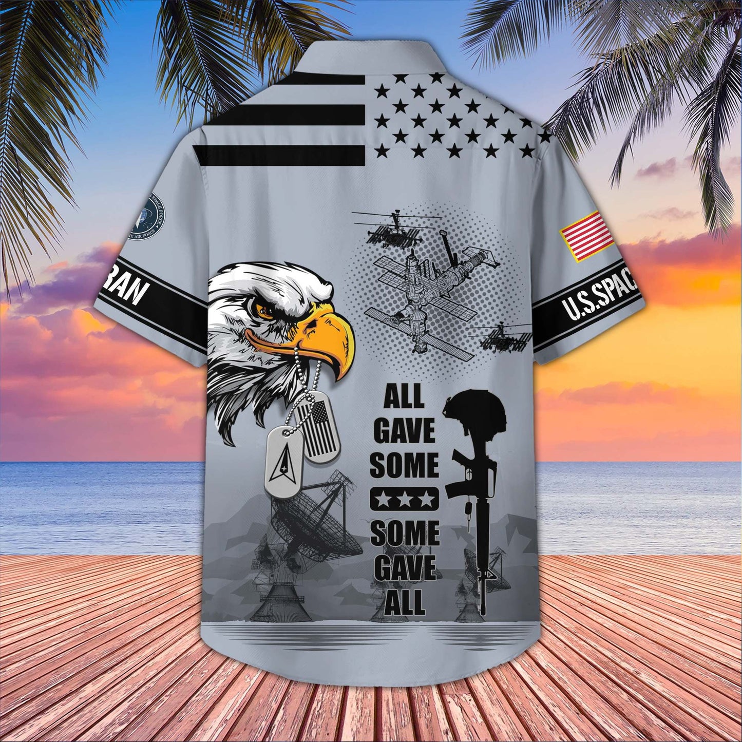 U.S. Veteran Hawaiian Shirt | Patriotic Gift