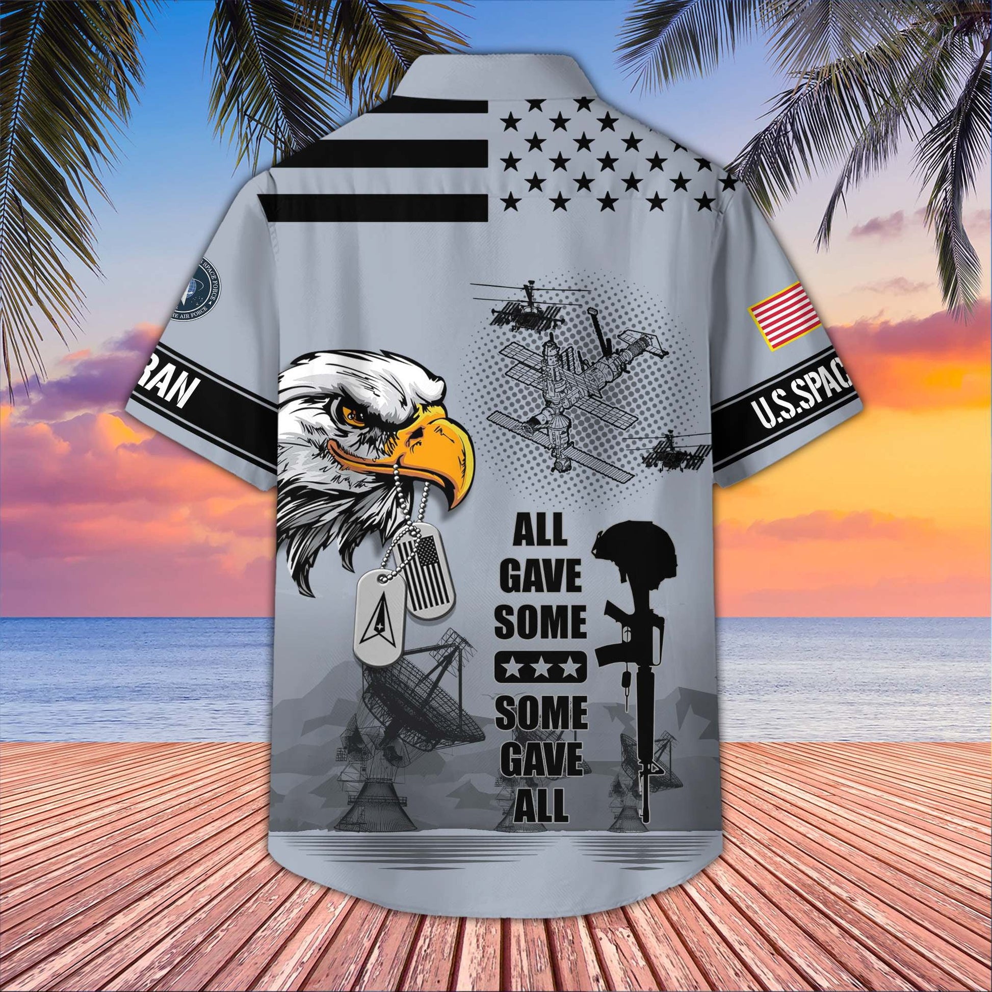 U.S. Veteran Hawaiian Shirt | Patriotic Gift