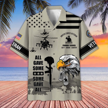 U.S. Veteran Hawaiian Shirt | Patriotic Gift