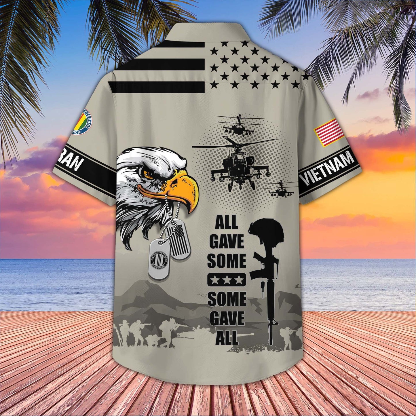 U.S. Veteran Hawaiian Shirt | Patriotic Gift