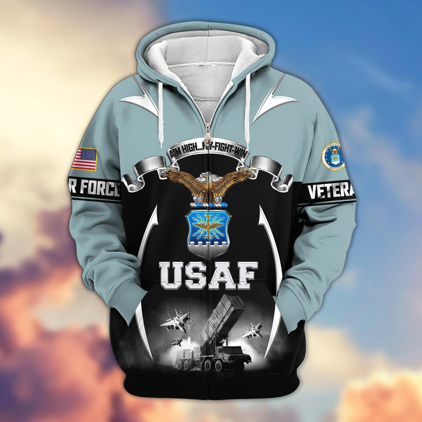 U.S. Veteran Zip Hoodie | Patriotic Gift