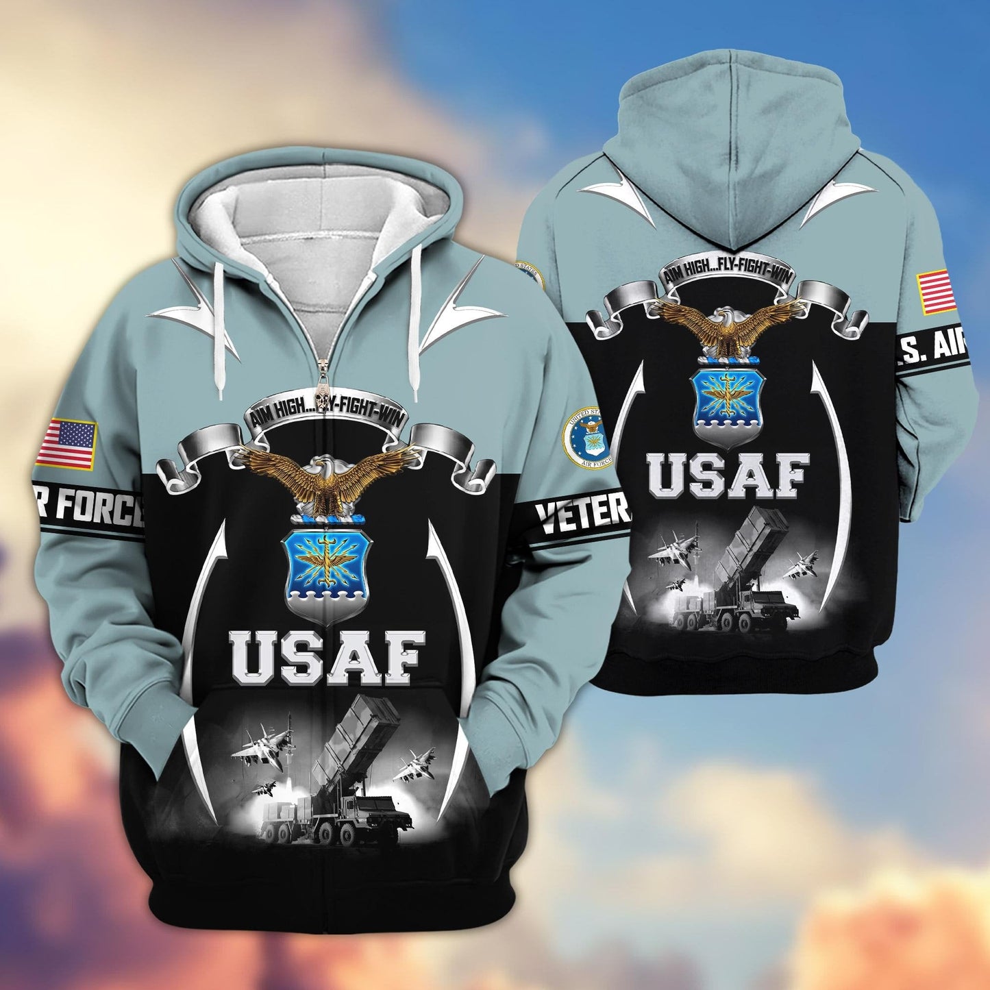 U.S. Veteran Zip Hoodie | Patriotic Gift