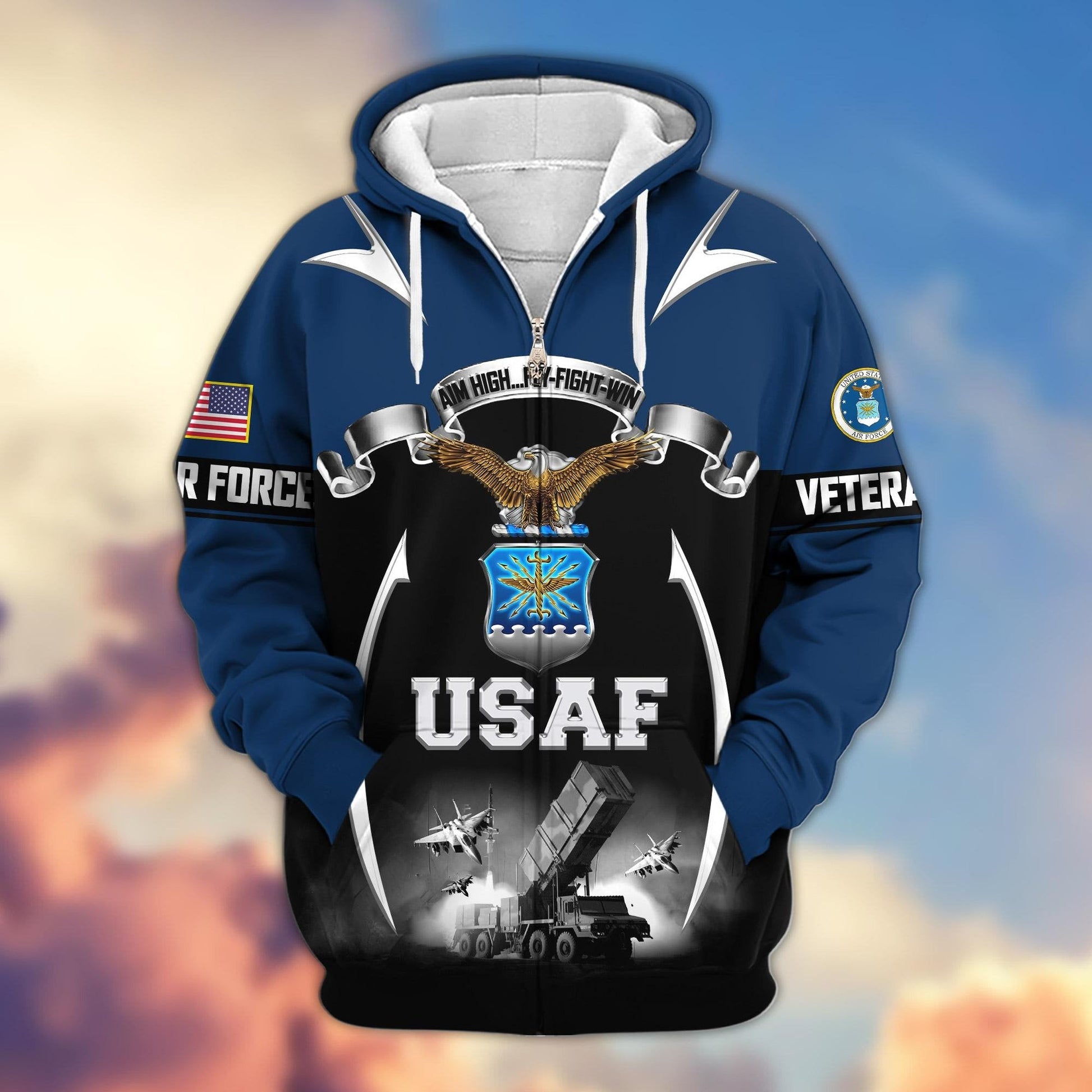 U.S. Veteran Zip Hoodie | Patriotic Gift