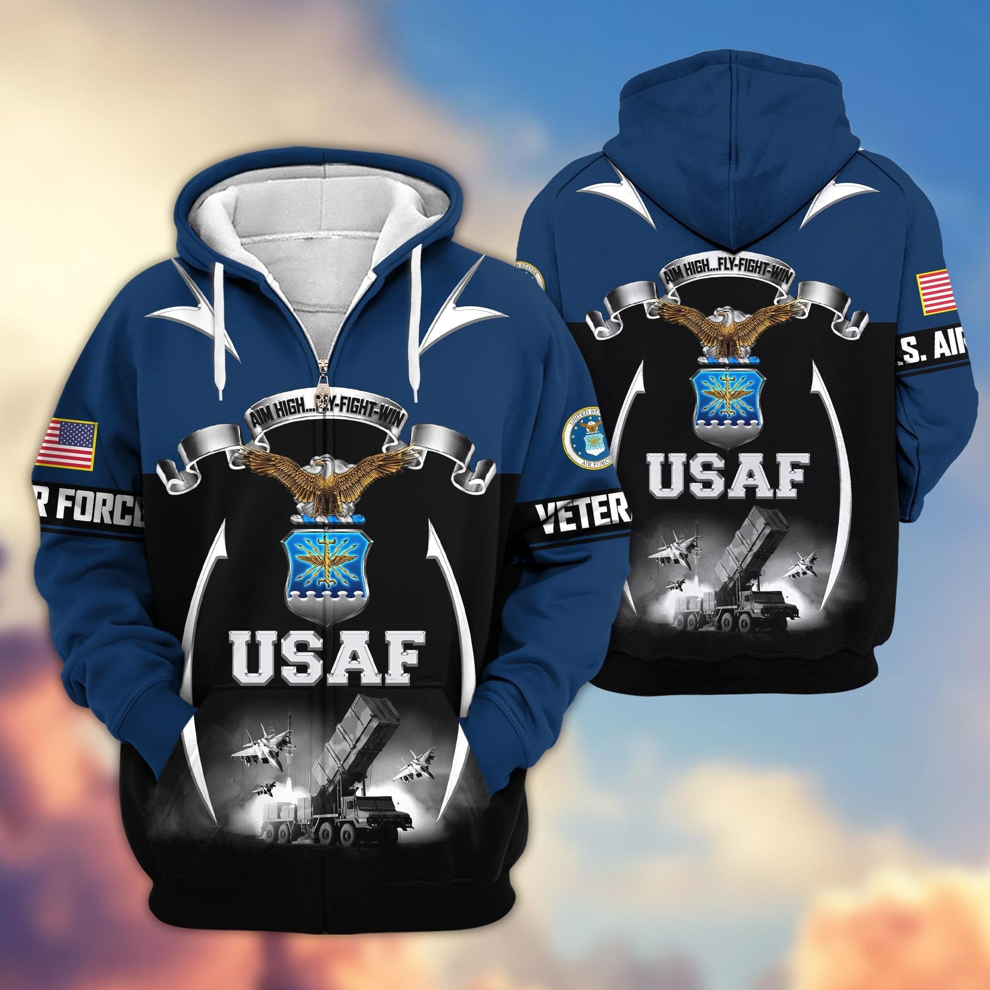 U.S. Veteran Zip Hoodie | Patriotic Gift