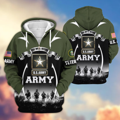 U.S. Veteran Zip Hoodie | Patriotic Gift